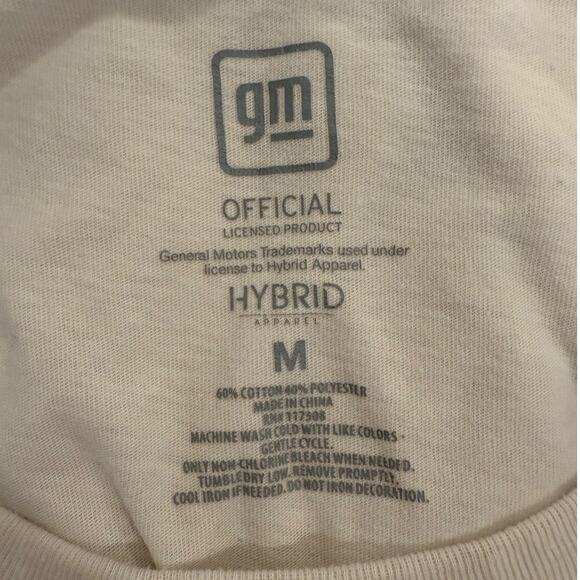 Vintage Gm Official Graphic 1976 Corvette Stingray Tee Shirt Cream Women Medium - Picture 6 of 9